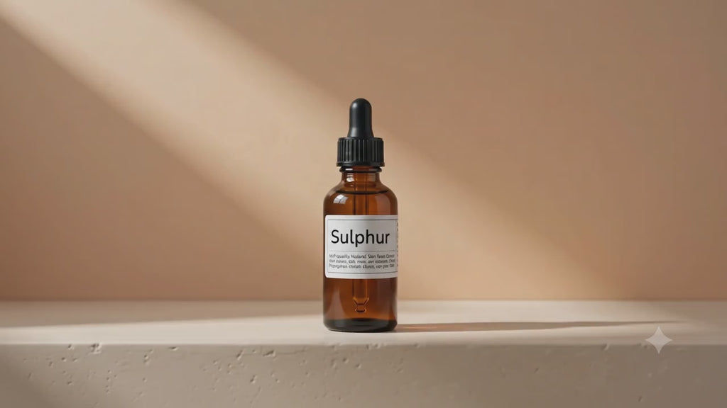 Sulphur homeopathic medicine explained for recurring itching, inflamed skin and eczema symptom patterns